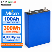 Batterie au sodium 3V 100Ah, cellule prismatique sodium-ion à haut cycle de vie, 4000 cycles pour système de stockage d'énergie, véhicules électriques et véhicules commerciaux