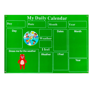 Il mio calendario giornaliero in classe prescolare attività sensoriale calendario Story Board Time Learning Center bambini che imparano il pannello di feltro - Product Image 2