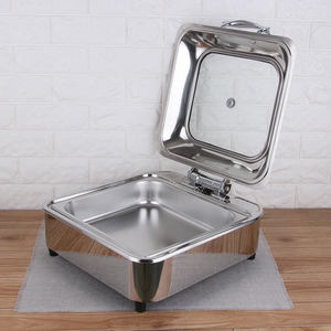 Matériel de restauration professionnel : Ensemble de réchauds de buffet pour maintenir les aliments au chaud, plats de service pour restaurants et hôtels - Product Image 5