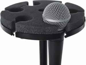 Soporte de Micrófono de Mano Metálico, Soporte para 6 Micrófonos, 6 en 1, Espuma Antiviento para Micrófono de TV - Product Image 3