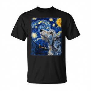 T-shirt avec peinture de nuit étoilée de chien chien de chasse irlandais - Product Image 2