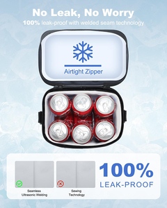 <span class=keywords><strong>6</strong></span> 16 30 có thể mềm hai mặt nhỏ xách tay cách điện Túi lạnh leakproof Ice ngực cho bãi biển cắm trại du lịch dã ngoại - Product Image 2