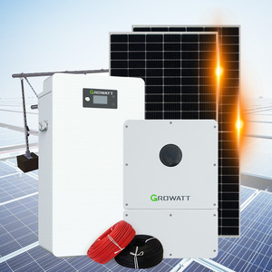 Growatt lai năng lượng mặt trời Hệ thống lưu trữ năng lượng quang điện đầy đủ Kit 5KW 8KW 10KW 12KW 15KW tắt lưới Pin <span class=keywords><strong>PV</strong></span> năng lượng mặt trời hệ thống điện - Product Image 1
