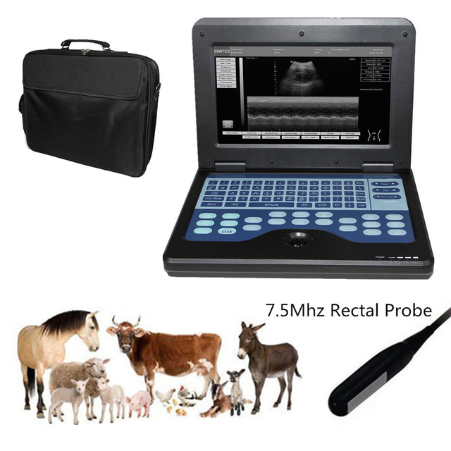CMS600P2-VET Medical Ultrasound Scanner Portable Color 3d Ultrasound Machine 7.5 Mhz Veterinary Ultrasound