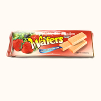 Vente en gros de biscuits et de biscuits OEM de qualité supérieure biscuit gaufrette à la fraise