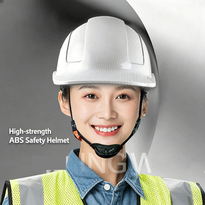 Casque de sécurité pour chantier, motif en fibre de carbone, antichoc, protection CE ANSI - Product Image 4