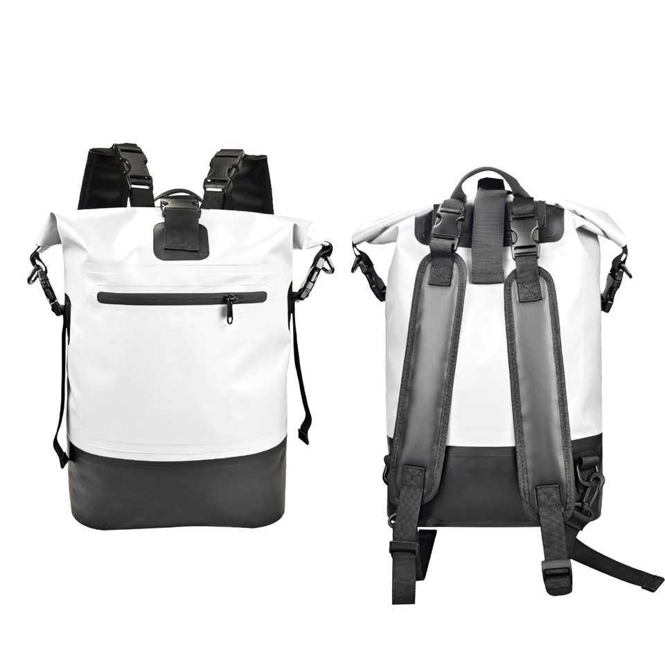 Waterproof Roll-top Dry Pvc 500d Backpack Double Strap Pouch Backpack Sealed Keeps Gear Dry For Casual Outdoor Sports