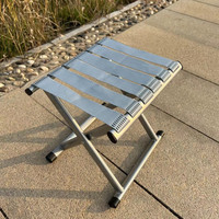 Chaise de pêche pliable portable en matériau épaissi, incontournable pour le camping et la pêche en extérieur