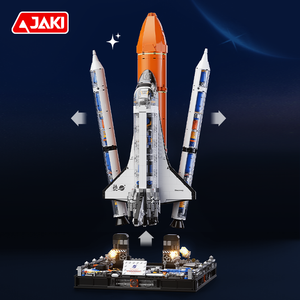 Jaki không gian loạt khối xây dựng đặt khối kích thước lớn Bộ đồ chơi giáo dục không gian đưa đón khối xây dựng điện đặt với ánh sáng - Product Image 4