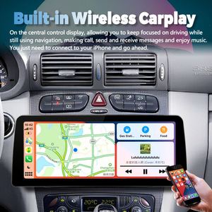 Lecteur vidéo de voiture Android 12,3 pouces, autoradio stéréo pour BENZ Classe C W203 2002-2003 Classe CLK W209, GPS, multimédia, Carplay, autoradio - Product Image 3