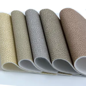 Kulit Pu Tekstur Nubuck Ramah Lingkungan untuk Sofa Kulit dan Sepatu Bahan/Kulit Berbahan Dasar Air