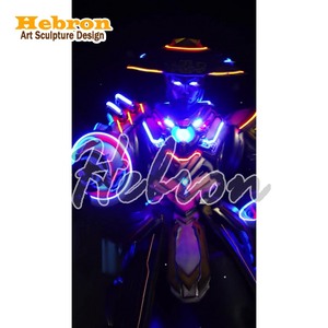 Nuevo Modelo 2026 con Envío Gratuito, Elegante Traje de <span class=keywords><strong>Robot</strong></span> LED, Disfraz de <span class=keywords><strong>Robot</strong></span> Gigante para Fiestas, Disfraz de DJ para Fiestas - Product Image 4