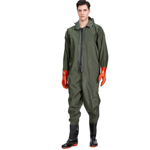 <span class=keywords><strong>Cuissardes</strong></span> de pêche en plein air en nylon PVC imperméable à l'eau Pantalon en tissu tricoté résistant à l'usure Lotus Chest Wader - Product Image 1