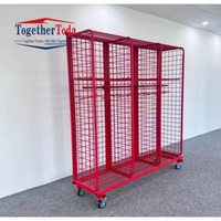 Casier mobile de cintre de lutte contre l'incendie résistant en métal de meubles de style industriel simple pour l'entreposage et la logistique