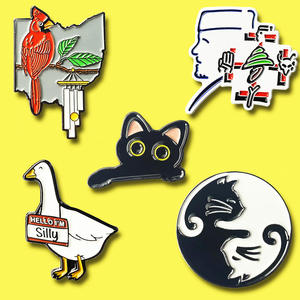 WOWEI Fabricante de Mochilas Personalizadas con Temática de Anime, Dibujos Animados y Animales, de Metal Negro con Recubrimiento de Zinc, para Trajes, Sombreros, Ropa, Corbatas y Bufandas - Product Image 2