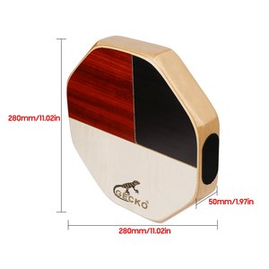Gecko SD6 Boîte à <span class=keywords><strong>Cajon</strong></span> Polygonale Personnalisée Tambour Instrument de Musique Fait Main Bois <span class=keywords><strong>Percussion</strong></span> Voyage Portable Tambour Avec Sac De Rangement - Product Image 5
