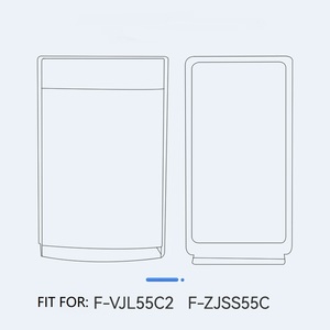 Filtro de repuesto <span class=keywords><strong>para</strong></span> purificador de aire Panasonic F-VJL55C2 F-VJL75C2 VJL90C2 ZJSS90C |   HEPA + Carbón Activado, Eliminación de Polvo y Olores - Product Image 5