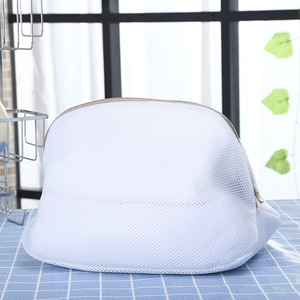 Bolsa de malla para lavar, organizador de ropa plegable rectangular para uso en el baño, color blanco, 42x24x24 - Product Image 2