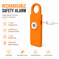 Defence Women Flashlight Self Defense Alarma Personal Panic Safety Keychains Security Alarm Keychain