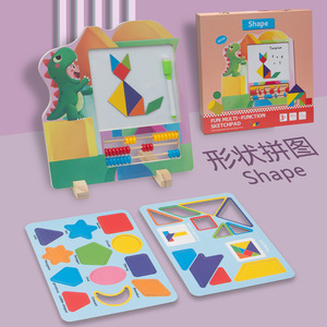 Tablero de dibujo educativo para niños, juguetes de letras del alfabeto Montessori para niños pequeños, juego de conteo de aprendizaje temprano, rompecabezas creativo de madera - Product Image 6