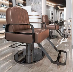 Fauteuil de Barbier Hydraulique Inclinable Vintage pour Salon de Coiffure et Esthétique - Product Image 4