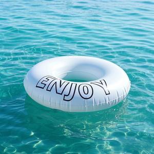 <strong>Custom</strong> Logo Swimming Tube Donut <strong>Pool</strong> <strong>Float</strong> White <strong>Inflatable</strong> Swim Ring Floatie for Kids <strong>Pool</strong> Floater - Product Image 4