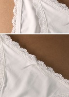 Braguitas de mujer de seda helada sin costuras, sexys, con tirantes finos, entrepierna de algodón, cintura baja y borde de encaje, tallas grandes para chicas, venta al por mayor transfronteriza