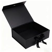 Boîtes cadeaux rigides magnétiques de luxe personnalisées, recyclables, avec revêtement UV, gaufrage, impression quadrichromie et ruban pour emballage de coffrets cadeaux