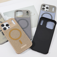 Étui de luxe en cuir rigide magnétique pour iPhone 17 16 15 14 Pro, compatible avec le chargement sans fil et antichoc