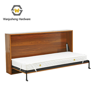Muebles de Dormitorio, Estilo Moderno, <span class=keywords><strong>Cama</strong></span> Plegable Funcional con <span class=keywords><strong>Escritorio</strong></span>, Estructura de Metal <span class=keywords><strong>y</strong></span> Madera, <span class=keywords><strong>Cama</strong></span> Murphy Montada en la Pared - Product Image 1