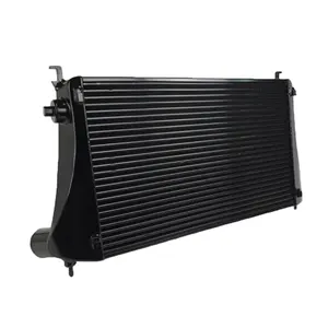 Intercooler universel en aluminium, pour A3 S3 VW Golf 7 GTI R MK7 1.8T 2.0T, JSY0168, montage avant, 3 sorties, barre et plaque sur mesure