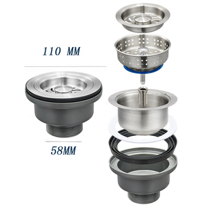 Cupc Certification Stopper Drain Stainless Steel Kitchen <strong>Sink</strong> Strainer Anti-ordor <strong>Sink</strong> Drain <strong>Plug</strong> - Product Image 3
