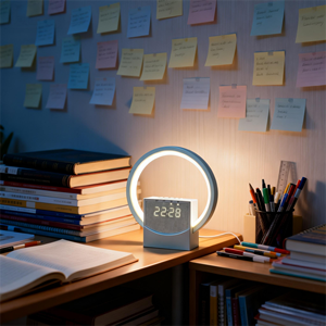 Nouvelle horloge-réveil à lumière d'aube avec son de bruit blanc, haut-parleur Bluetooth et sortie USB pour la décoration intérieure - Product Image 6