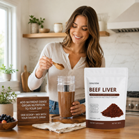 Poudre de foie de bœuf ODM 300g Sachet Doypack 30 portions Protéines Vitamine B12 Fer Cuivre Apport Nutritionnel Quotidien