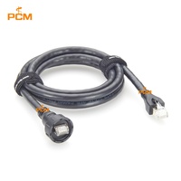 Cable Ethernet de Red RJ45 8P8C Macho a Macho, Impermeable IP67, Cat8, Cat7, Cat6A, Cat6, Cat5E, para Gabinetes Industriales en Exteriores