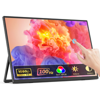 Eimio Écran portable double tactile 21,5 pouces 1080P IPS Type-C pour ordinateur portable, idéal pour les voyages, les affaires et la maison (OEM)