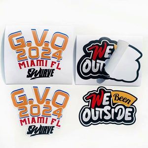 สติกเกอร์ติดรถยนต์กันรังสียูวี กันรอยขีดข่วน กันน้ำ พิมพ์โลโก้แบรนด์ตามสั่ง ตัดตามรูปทรง วัสดุพีวีซีไวนิล สติกเกอร์สั่งทำ - Product Image 5