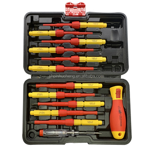 13Pcs VDE Đầu Cách Điện Thợ Điện Công Cụ Thiết Lập Chrome Vanadium Thép Cách Điện Tuốc Nơ Vít Nhựa Xử Lý OEM Tùy Chỉnh - Product Image 6