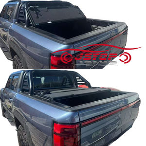 Cubierta de Caja de Camioneta de Aluminio de Alta Calidad, Plegable en Cuatro Partes, Impermeable, Retráctil, Enrollable, para BYD Shark 6, GMC <span class=keywords><strong>Sierra</strong></span>, Ram F150 - Product Image 1