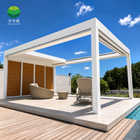 Pérgola Retráctil Motorizada Personalizada, Pérgola de Aluminio para Exteriores, para Cubrir Patios