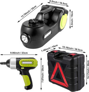 Cric électrique multifonctionnel avec compresseur d'air pour voiture et clé à molette, kit d'outils de réparation automobile - Product Image 3