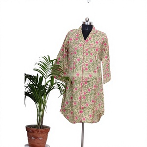 Vestido Maxi de Algodón con Estampado Floral Vintage, Ecológico, Estilo Hip Hop, Nuevo Vestido Largo Estampado para Fiesta, Camisa con Botones y Cuello en V Ajustable - Product Image 1