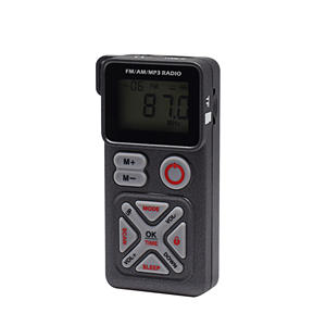 Radio FM/AM/MP3 de Bolsillo Q-501, 1200mAh, Pantalla LCD, Puerto USB, Reproducción de Tarjeta TF, con Correa - Product Image 3