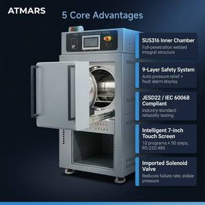 ATMARS HAST Aging for Machine SUS316 Chambre interne Précision 1% Protection IP66 9 Protections de sécurité Écran tactile 7 pouces 1000H - Product Image 1