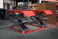 Ultraflache Kleine Doppelzylinder Hydraulische Scherenhebebühne 3500kg 1800mm