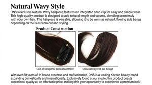 Extensiones de Cabello con Clip Ondulado Natural Hechas en Corea, Paquetes de Cabello con Clip para Mujer - Product Image 3