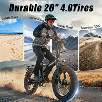 Vélo électrique EU US UK Aairsk F1 Pro pour adultes, moteur sans balais 748W, batterie amovible 48V 15Ah, pneus larges 20 pouces, pliable, aluminium F1Pro