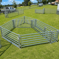 Panneaux de clôture pour bétail galvanisés à chaud, enclos portables pour animaux, portails de ferme en acier pour bovins, chevaux, moutons