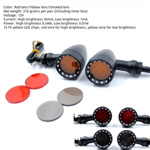 Luz Intermitente para Motocicleta, Mini Luz de Conducción para Motocicleta, Apta para Motocicletas Harley Cruiser, Repuestos de Moto - Product Image 2