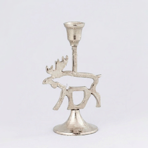 Wholesale Nordic Eco-Friendly Heat Resistant Handmade Metal Silver Tall Wedding Centerpieces Candle Stick Holder for Events - Product Image 1